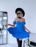 Dress with corset top "Felicita" - blue